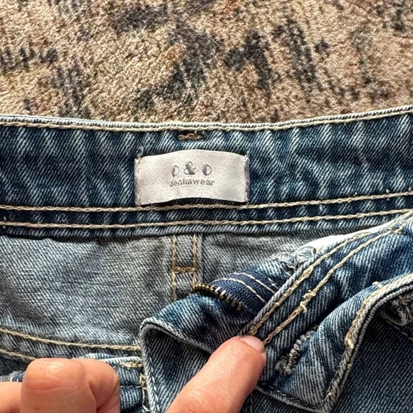 Distressed Denim Skirt - Picture 2 of 5